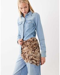 Mango - Light Knitted Scarf - Lyst