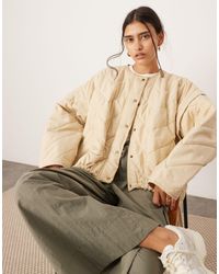 ASOS - – gesteppte bomber-hemdjacke - Lyst