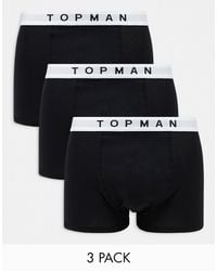 TOPMAN - 3 Pack Trunks - Lyst