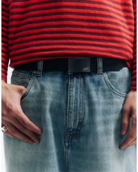 Pull&Bear - Stwd Topstitch Belt - Lyst