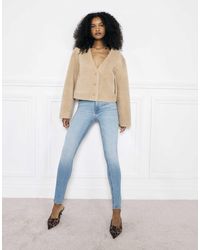 River Island - – eng anliegende jeans aus mittelem denim mit mittelhohem bund - Lyst
