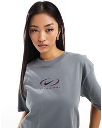 Nike - – boyfriend-t-shirt mit swoosh-logo - Lyst