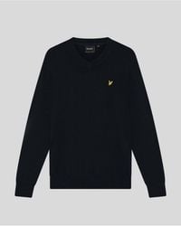 Lyle & Scott - Mid Knits Cotton Merino V Neck Jumper - Lyst
