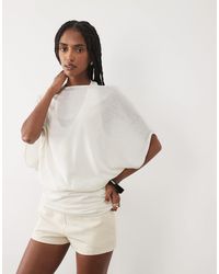 ASOS - Double Layer Top With Cinched Waist Top - Lyst