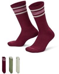 Nike - Retro Log Everyday Plus 3 Pack Logo Socks - Lyst