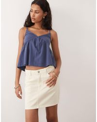 Threadbare - Mini-jupe en jean - écru - Lyst