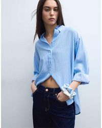 Stradivarius - Linen-effect Shirt - Lyst