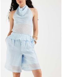 ASOS - Sheer Boxer Waistband Bermuda Short - Lyst