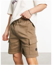 Bershka Cargo Shorts in White for Men | Lyst