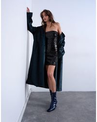 TOPSHOP - – trägerloses pailletten-minikleid - Lyst