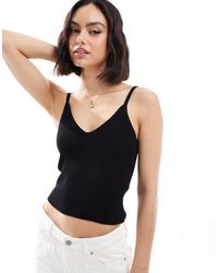JJXX - Knitted Ribbed Strappy Top - Lyst
