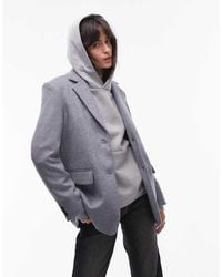 SELECTED - Wool-Blend Notch Lapel Blazer - Lyst
