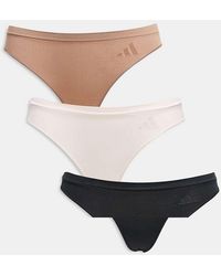adidas - Seamless 3 Pack Thong - Lyst