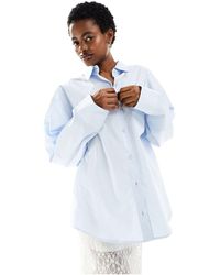 Collusion - Poplin Oversized Shirt With Buckle Back - Lyst
