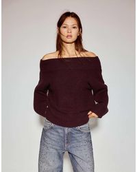 Pull&Bear - Asymmetric Soft Knit Sweater - Lyst