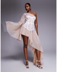 The Dolls House - – evangeline – asymmetrisches maxikleid aus spitze - Lyst