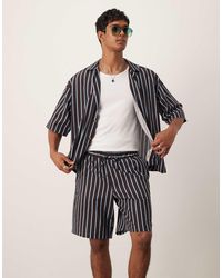 ASOS - Short d'ensemble long à rayures - Lyst