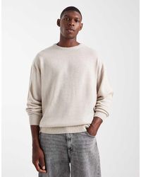 JJ Rebel - Relaxed Fit Knit Crew Sweater - Lyst