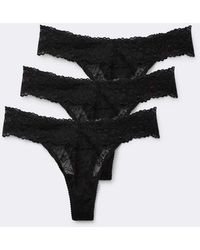 Tezenis - 3-Pack High-Cut Lace G-String - Lyst