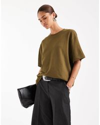 ASOS - – oversize-t-shirt aus strukturiertem jersey - Lyst