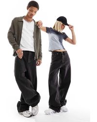 Weekday - Unisex Astro Loose Fit Wide Leg Jeans - Lyst