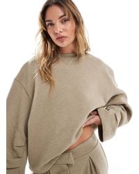 ASOS - Oversized Sweat With Ruched Sleeve Detail - Lyst