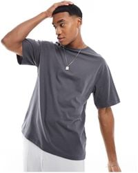 ADPT - Camiseta gris oscuro extragrande con estampado "angel of solace" en la espalda - Lyst