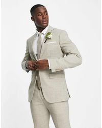 SELECTED - Linen Mix Suit Jacket - Lyst