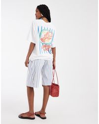 Vero Moda - Lobster Oversized Graphic T-shirt - Lyst