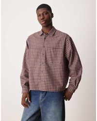 ASOS - Oversized Recht Geruit Flanellen Overhemd - Lyst