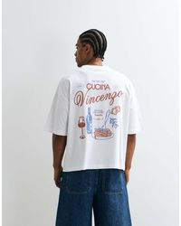 ASOS - Boxy Oversized T-shirt With Food And Drink Graphic - Lyst