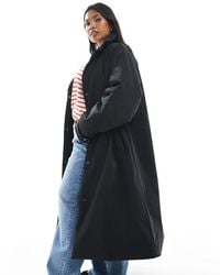 ASOS - Asos Design Curve Clean Longline Padded Jacket - Lyst