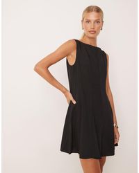 Mango - Vestido Corto Estructurado De Corte Evasé De - Lyst