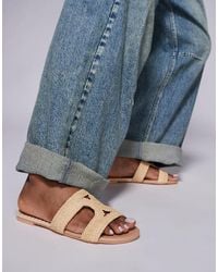 Public Desire - Public Desire Inferno Wide Fit Slip On Sandal - Lyst