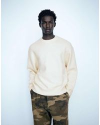 Pull&Bear - Basic Round Neck Jumper - Lyst