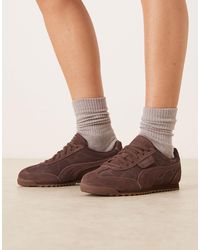 PUMA - Arizona python - baskets - marron chocolat - Lyst