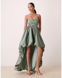 True Decadence - Strapless Hi Low Maxi Dress - Lyst