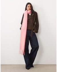 ASOS - Woven Fluffy Tassel Scarf - Lyst
