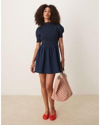 ASOS - – mini-jeanskleid - Lyst