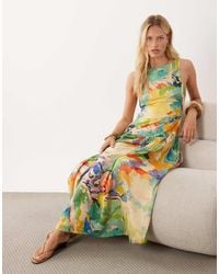 ASOS - Racer Maxi Dress With Cut Out Back - Lyst