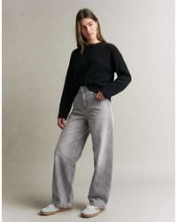Bershka - High-waist Barrel Jeans - Lyst