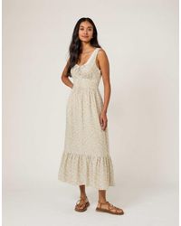 Nobody's Child - Ditsy Floral Tiered Heather Midi Dress - Lyst