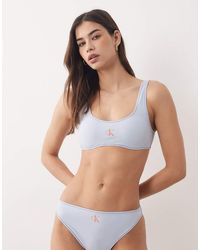 Calvin Klein - Logo Bralette Bikini Top - Lyst