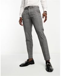 SELECTED - Slim Fit Suit Trousers - Lyst