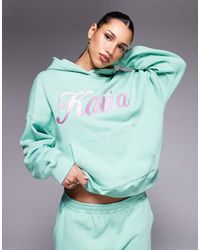 Kaiia - Oversized Hoodie Met Geborduurd Logo - Lyst