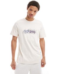 adidas Originals - Camiseta blanca con estampado gráfico abombado - Lyst