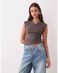 ASOS - Sleeveless V Neck Co-ord Top - Lyst