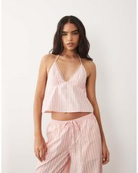 Missy Empire - Cotton Blend Peplum Hem Cami Top - Lyst