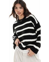 Jdy - Knitted Crew Neck Jumper - Lyst