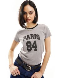 ASOS - Baby Tee With Paris 84 Graphic - Lyst